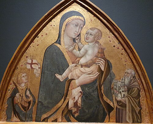 A Virgem e o Menino entre São Victor e São Octaviano, 1451, Gherardo Starnina