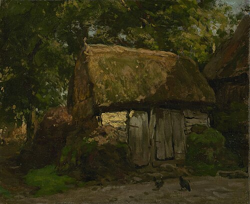 Barn in Drenthe, 1890, Julius Jacobus van de Sande Ba
