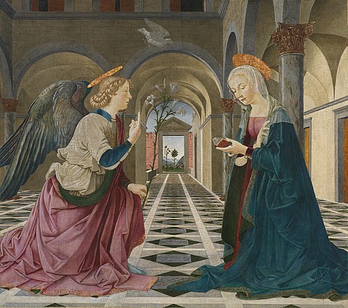 Annunciation, 1487, Maestro dell'Annunciazione Gardner