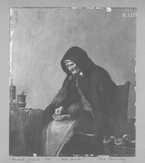 Old Woman counting coins, 1610, Hendrick Pot