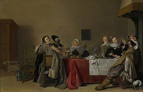 A Merry Company at Table, 1630, Hendrick Pot