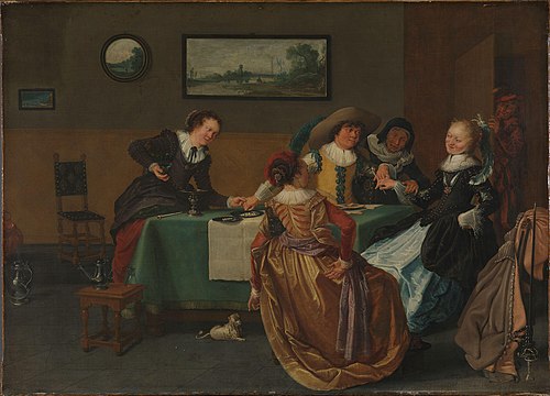 A Gentleman Visiting Courtesans, 1630, Hendrick Pot