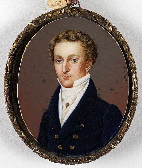 Portrait of Captain William Hubbard Thompson, 1825, Anthony Meucci