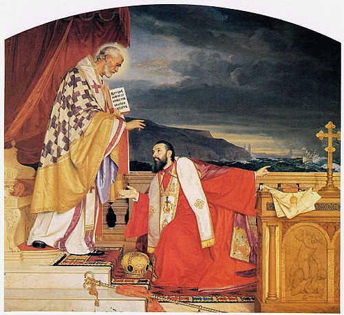 St. Nikola and Patriarch Lukijan, 1910, Uroš Predić