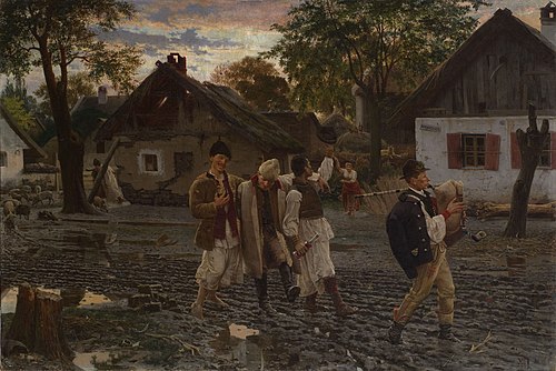 Happy Brothers, 1887, Uroš Predić