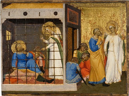 Saint Peter Released from Prison, 1370, Jacopo di Cione