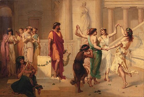 Music, The Nine Muses, 1876, Joseph Coomans