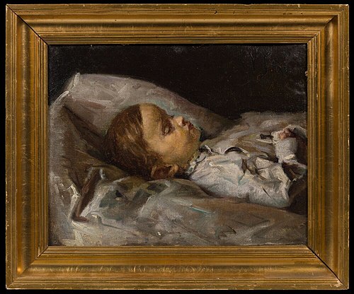 A Dead Girl, 1881, Viggo Johansen