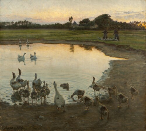 At Sunset, 1895, Viggo Johansen