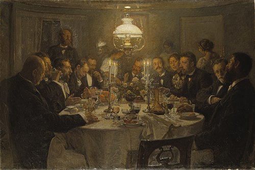 Réunion d'artistes, 1903, Viggo Johansen