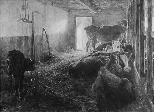 A Cowshed, 1894, Viggo Johansen