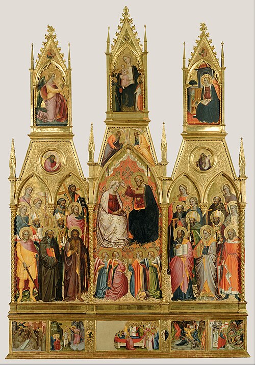 Benedict Flagellating Himself, 1390, Cenni di Francesco