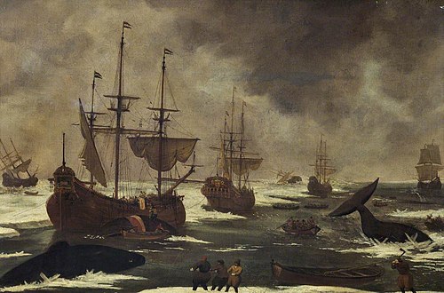 Whalers in the ice, 1633, Abraham Matthys