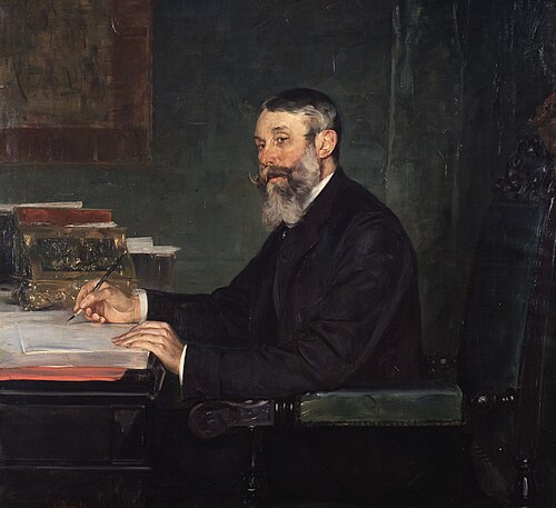 Portrait de l'homme politique Auguste Van Loo, 1889, Charles Hermans