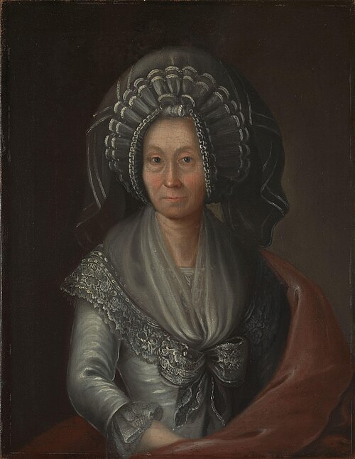 Portrait of Ingeborg Turine Wang, b. Rogstad, 1791, Peder Aadnes