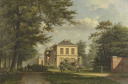 Het buiten Zorg Vrij aan de Kleine Houtweg te Haarlem, 1883, Everhardus Koster