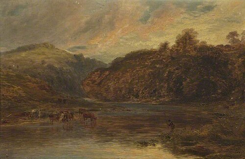 River Landscape, 1875, Edward Hargitt
