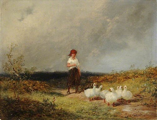 The Goose Girl, 1879, Edward Hargitt