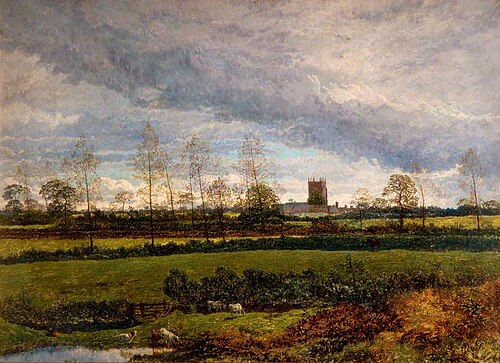 East Brent Church, Brent Knoll, 1880, Edward Hargitt