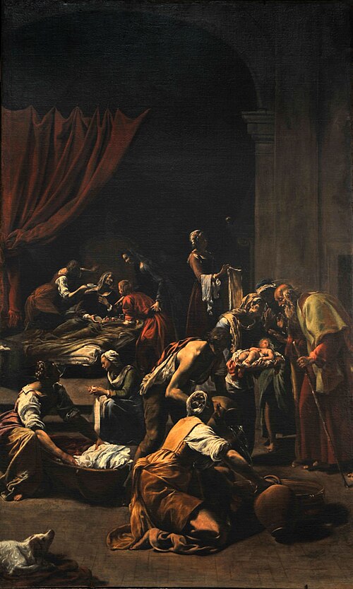 Nativity of the Virgin, 1700, Orazio Borgianni