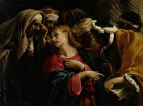 Le Christ parmi les docteurs, 1609, Orazio Borgianni