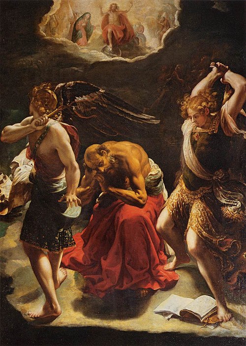 La Vision de saint Jérôme, 1600, Orazio Borgianni