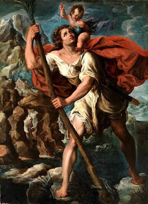 Saint Christopher, 1585, Orazio Borgianni