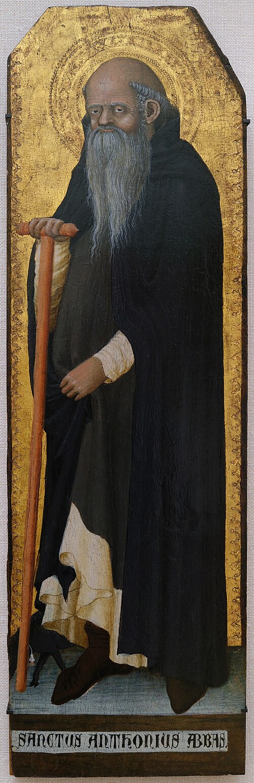 Saint Antoine abbé, 1345, Matteo Giovannetti