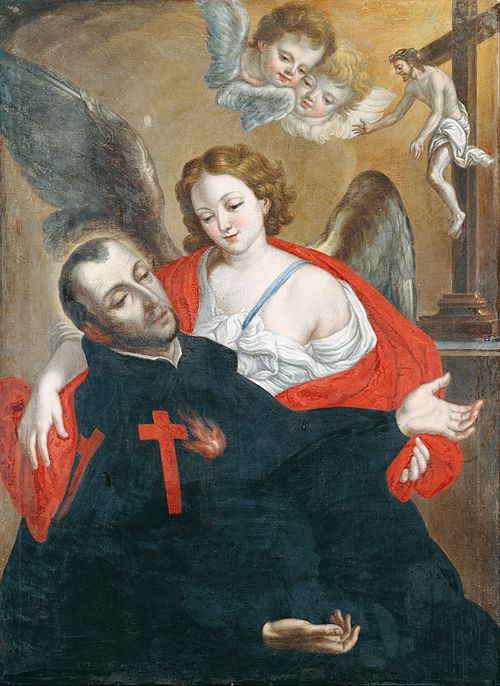 Ecstasy of Saint Camillus de Lellis, 1762, Cristóbal Lozano