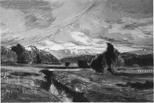 Hochmoor bei Bernried, 1900, Ludwig Friedrich Hofelich