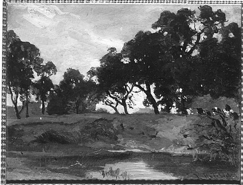 Buchenwäldchen bei Bruck, 1885, Ludwig Friedrich Hofelich