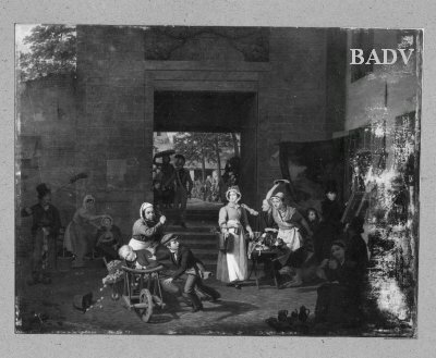 market - scene, 1823, Charles Brias