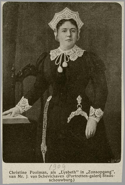 Portrait of the actress Christine Poolman (1850-1930), 1901, Clasine Carolina Frederika Neuman