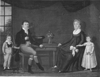 Familieportret, 1806, Daniel Scholts