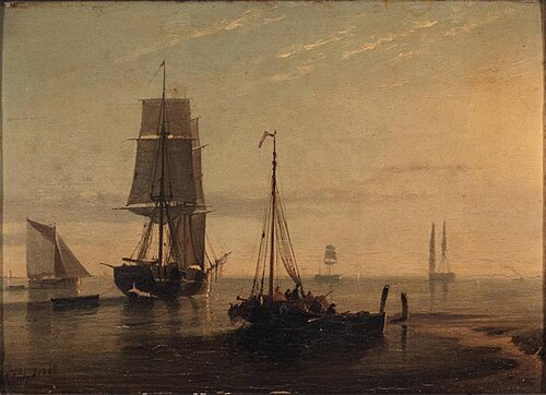 Shipping, 1843, Petrus Paulus Schiedges