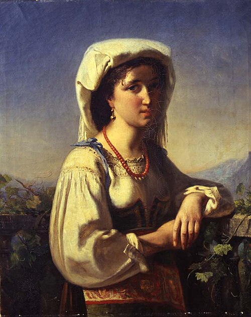 Portrait of an Italian woman, 1865, Sipke Kool