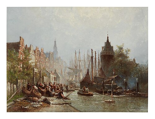Busy Fisherfolk, , Willem Hendrik Eickelberg