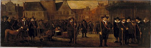 Arming of the Peat Carrier's Guild, 1652, M. Engel