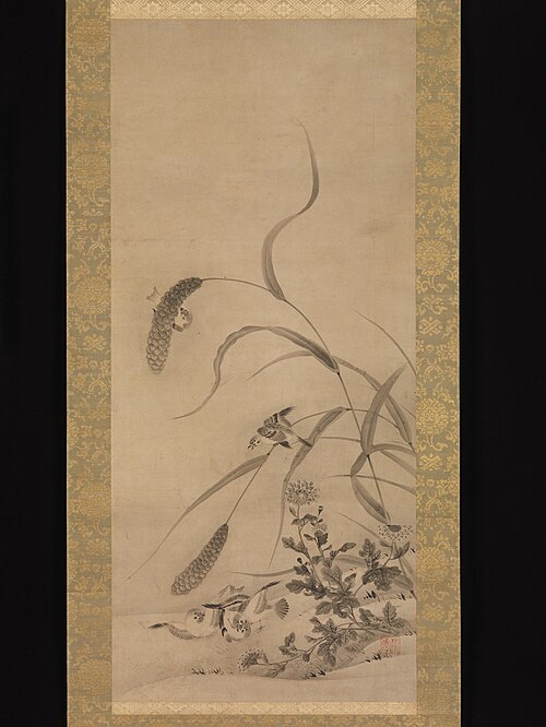 Millet and Sparrows, 1550, Geiai