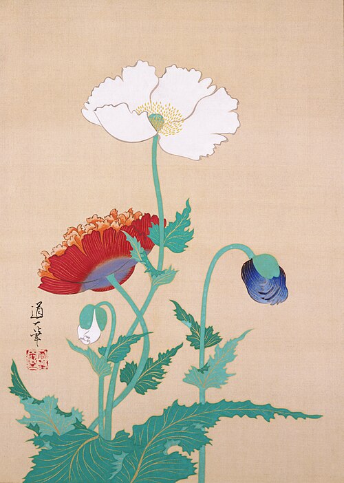 Poppies, , Sakai Dōitsu