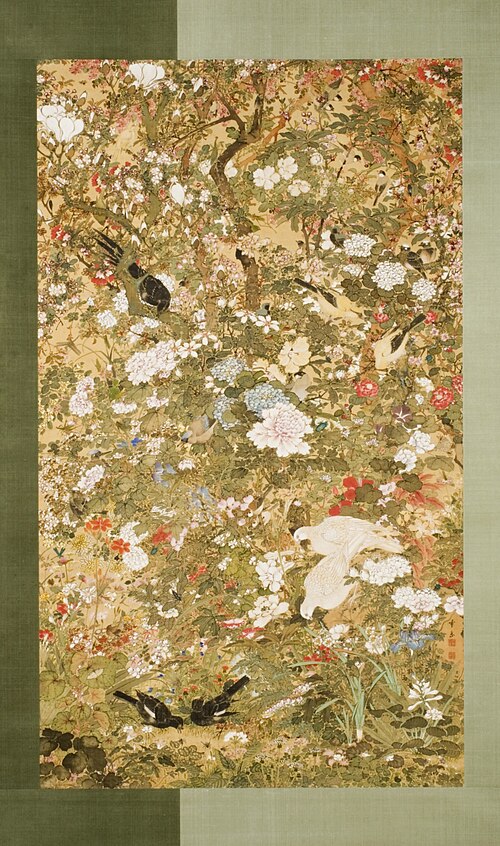 Myriad Birds, Insects and Flowers, 1850, Ueno Setsugaku