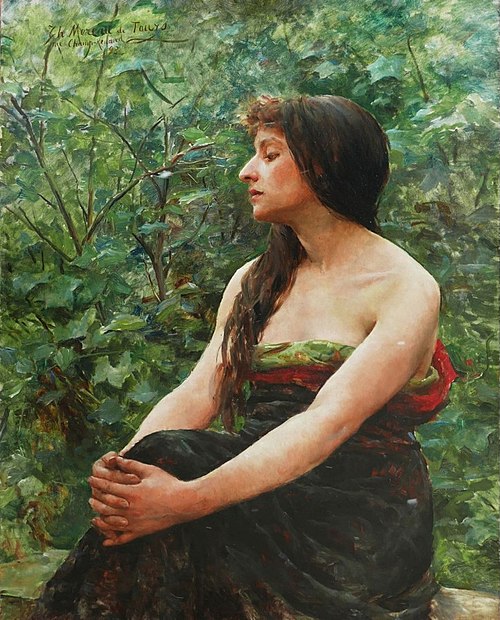 Autoportrait au jardin, 1893, Thérèse Moreau de Tours
