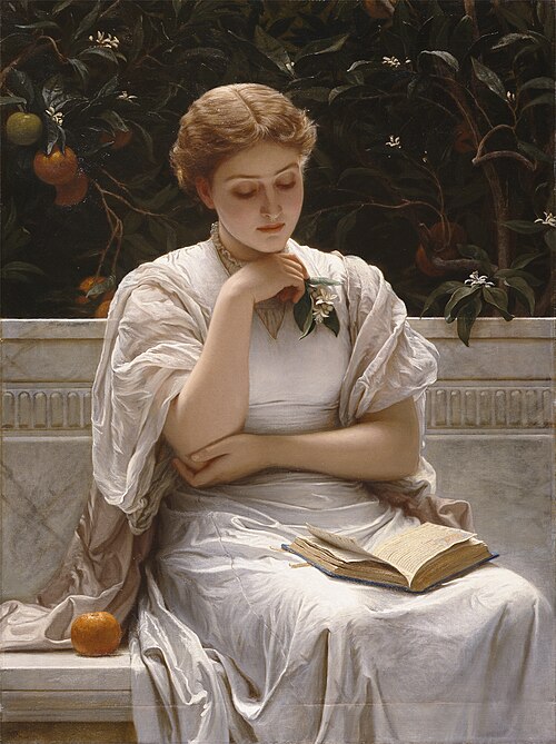 Girl Reading, 1878, Charles Edward Perugini