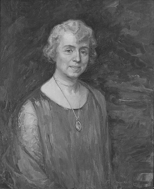 Frideborg (Frida) Stéenhoff, 1865-1945, född Wadström, författare, samhällsdebattör, gift med Gotthi, 1925, Elisabeth Barnekow