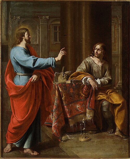 Calling of St. Matthew (Matthew 9:9, Mark 2:14, Luke 5:27-28), 1620, Théodore van Loon
