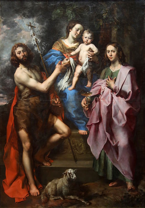 Virgin and Child between saints John the Baptist and John the Evangelist, , Theodoor van Loon