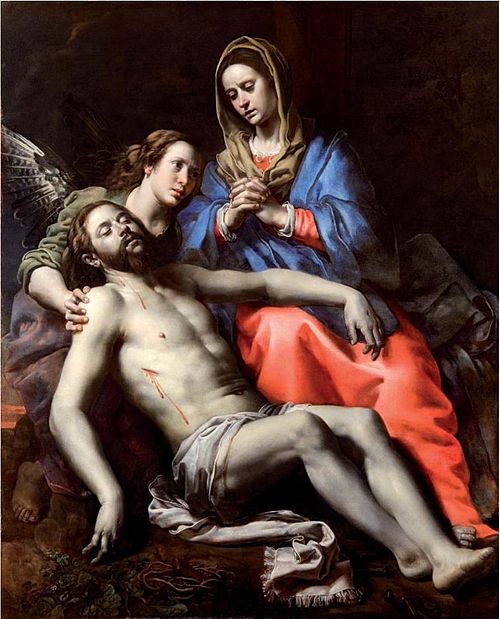 La lamentation sur le corps du Christ mort, 1623, Théodore van Loon