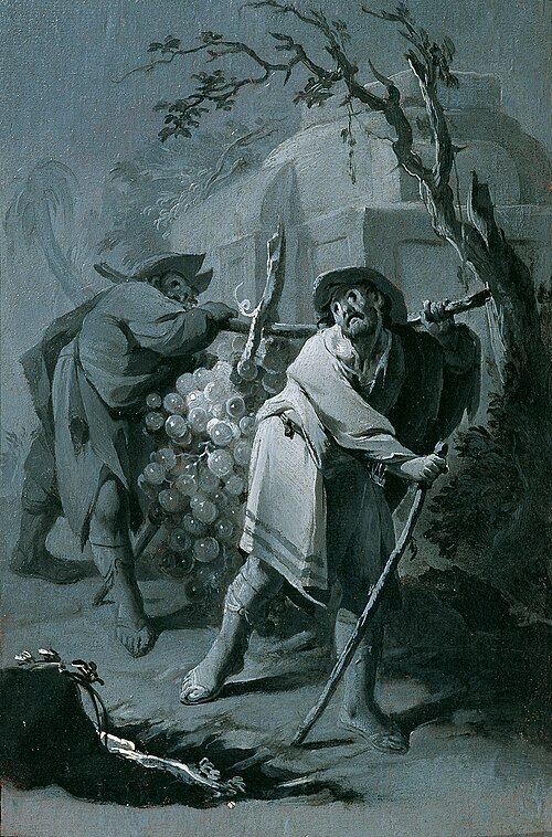 The Scouts with the Grapes, 1755, Franz Sigrist