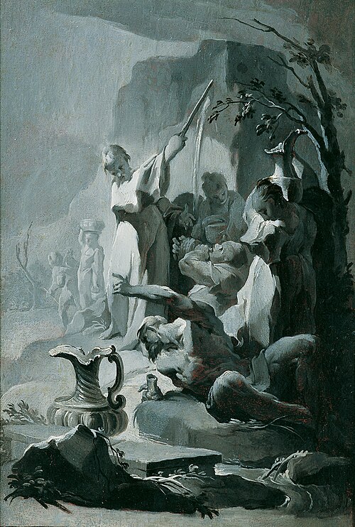 Moses and the Miracle of the Spring, 1755, Franz Sigrist