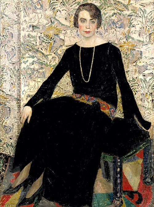 Portrait of Ms. Van Hecke, 1922, Léon de Smet